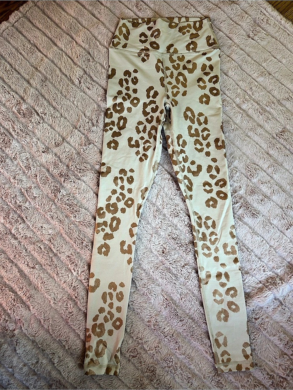 Spiritual Gangster Lux Cheetah High Waist Leggings Cream & Brown XS
